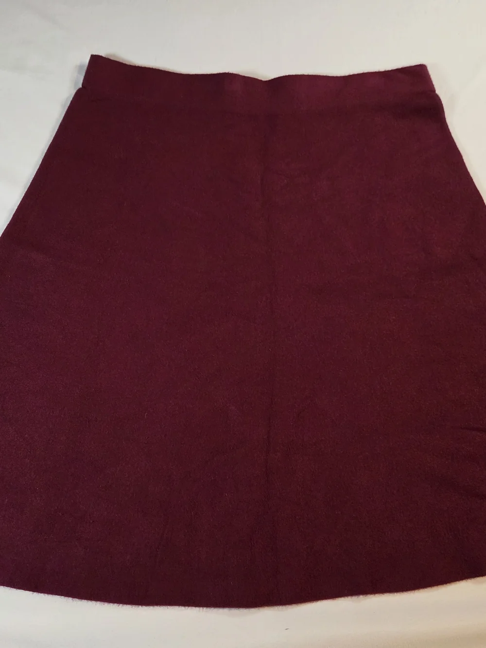 Liz Claiborne Deep Wine A-Line Knit Skirt Size XL